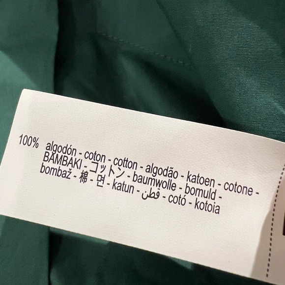 Zara Green Button Down Short Sleeve Shirt - Picture 4 of 4